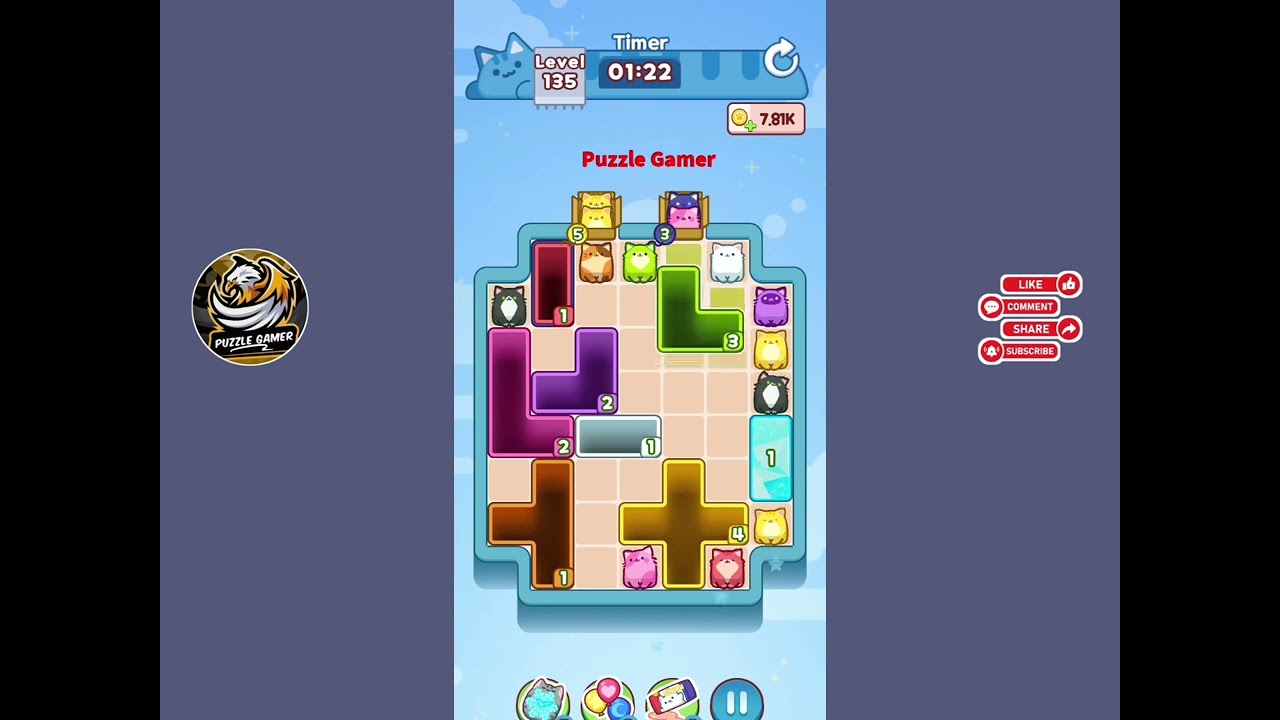 Drop the cat level 135 walkthrough solution Gameplay 