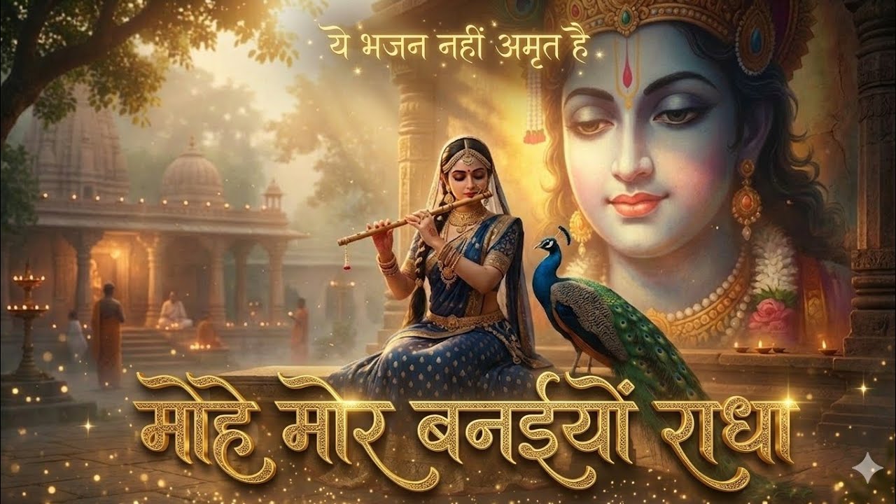 मोर बनइय्यो राधा | Mohe Mor Banaiyo Radha Apne Vrindavan Ko | Peaceful Radha Krishna #bhaktisong 