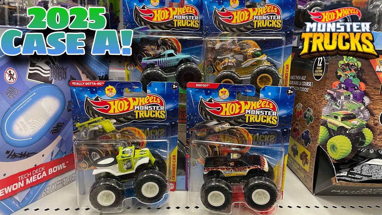 Кейс A 2025 Hot Wheels Monster Trucks УЖЕ ЗДЕСЬ! — В МАГАЗИНЕ и полный обзор!