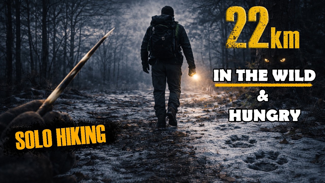 22 km winter hike & Cooking Noodles with Beef and Mushrooms