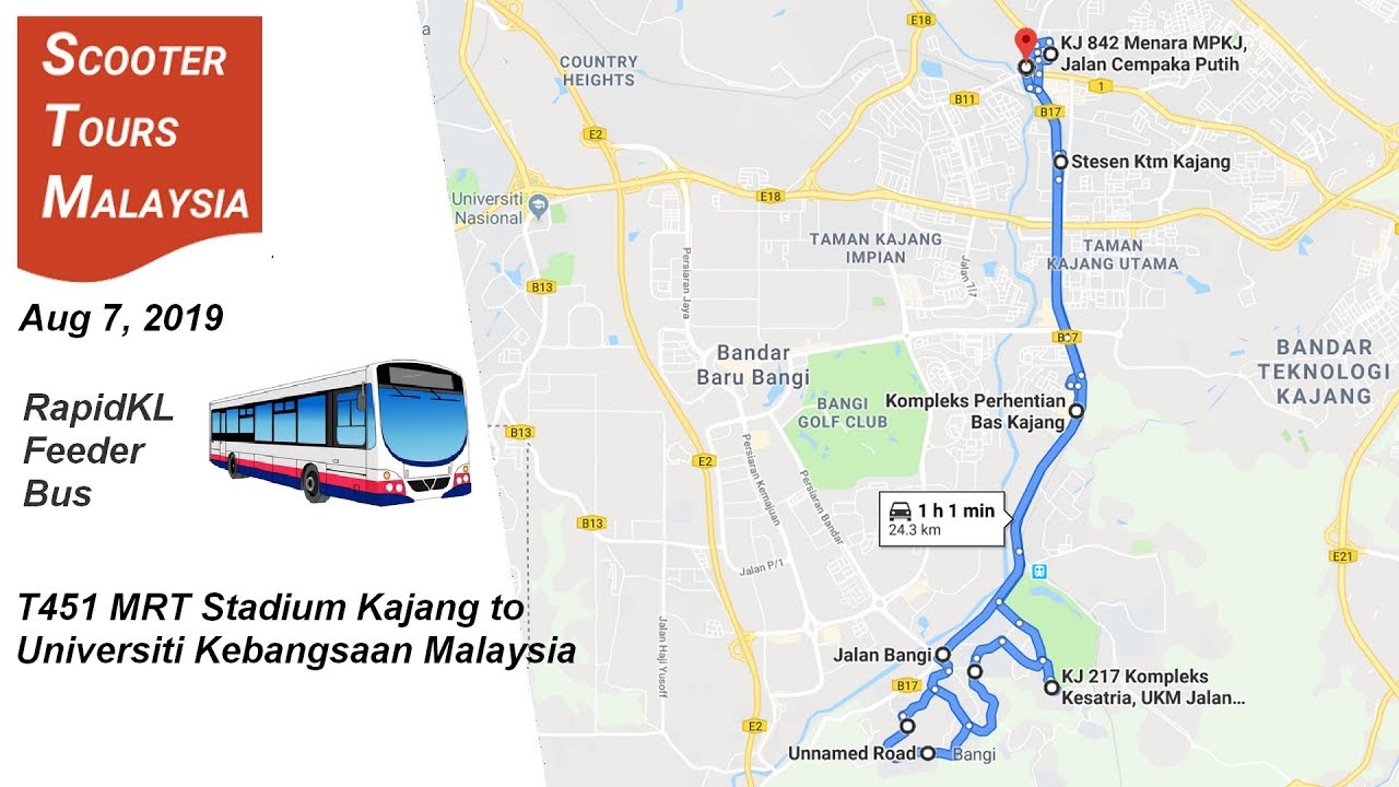 MRT Feeder: T451 Stadium Kajang to UKM
