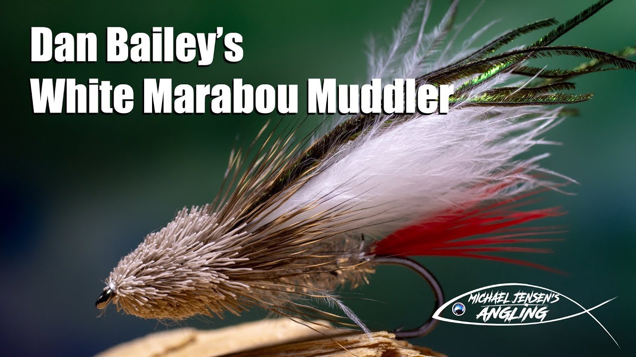 Dan Bailey's White Marabou Muddler - Classic streamer fly tying
