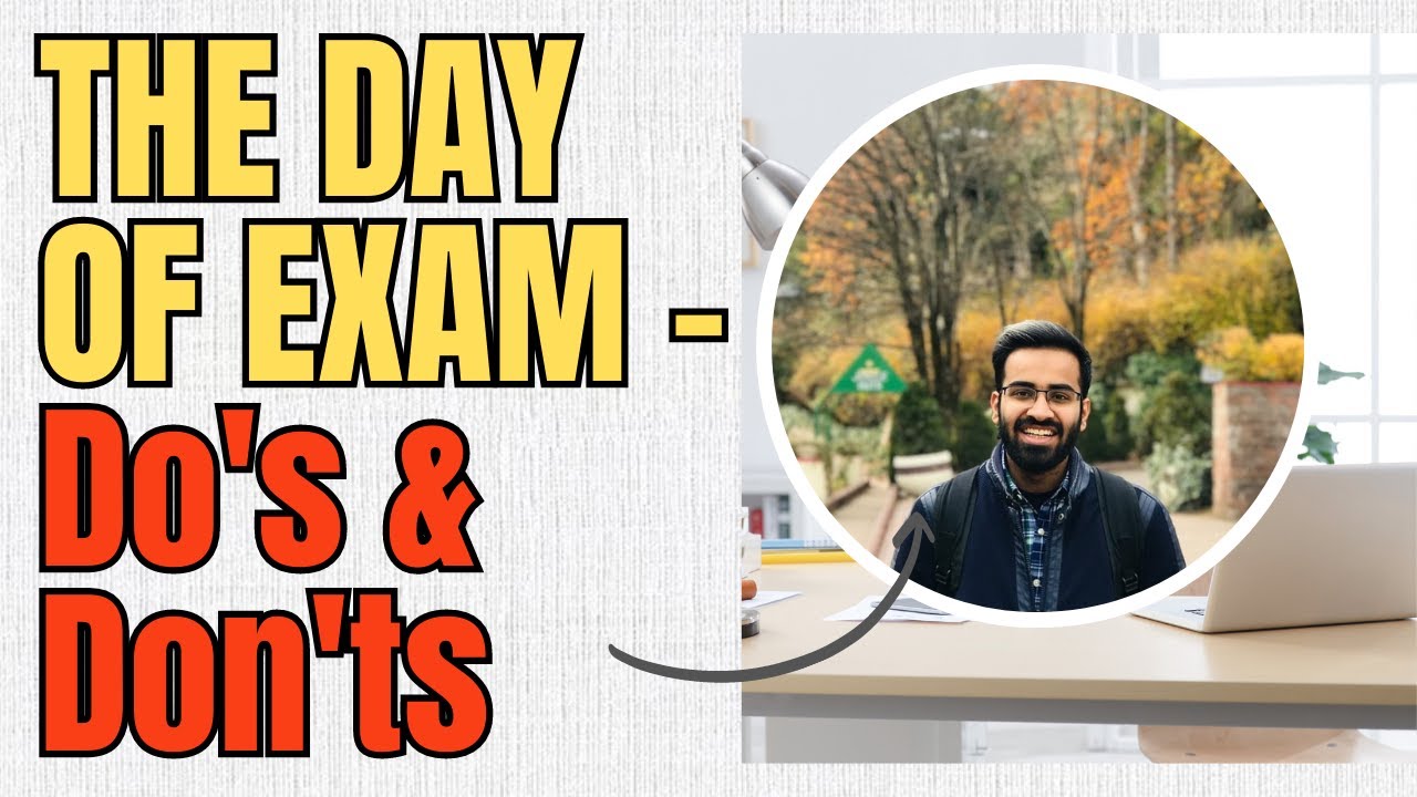 The Day Of MDCAT EXAM! The Do's & Don'ts! EXCLUSIVE GOLDEN TIPS! @drhamzaashraf
