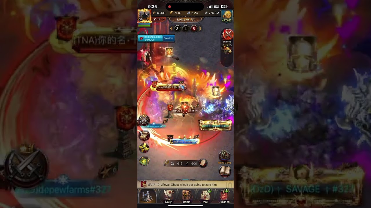 Clash of kings- 5.1G castle almost zeroed by solos from me!