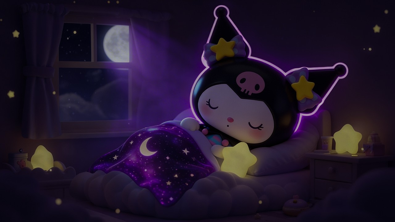 Sleep Better Tonight in 5 Minutes 🌙 Kuromi Deep Sleep Music for Insomnia, Anxiety & Stress