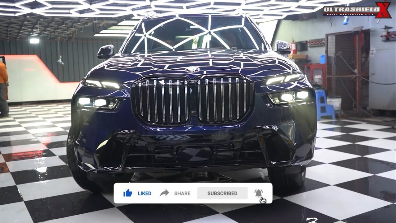 Step by step UltrashieldX 🔥❤️‍🔥 Paint Protection Film (PPF) installation on BMW X7