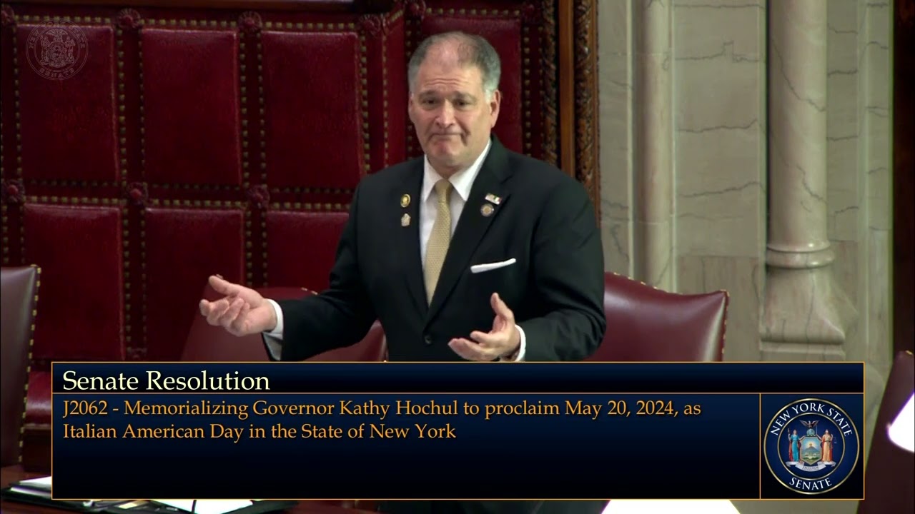 Senator Mattera Speaks On Italian-American Day