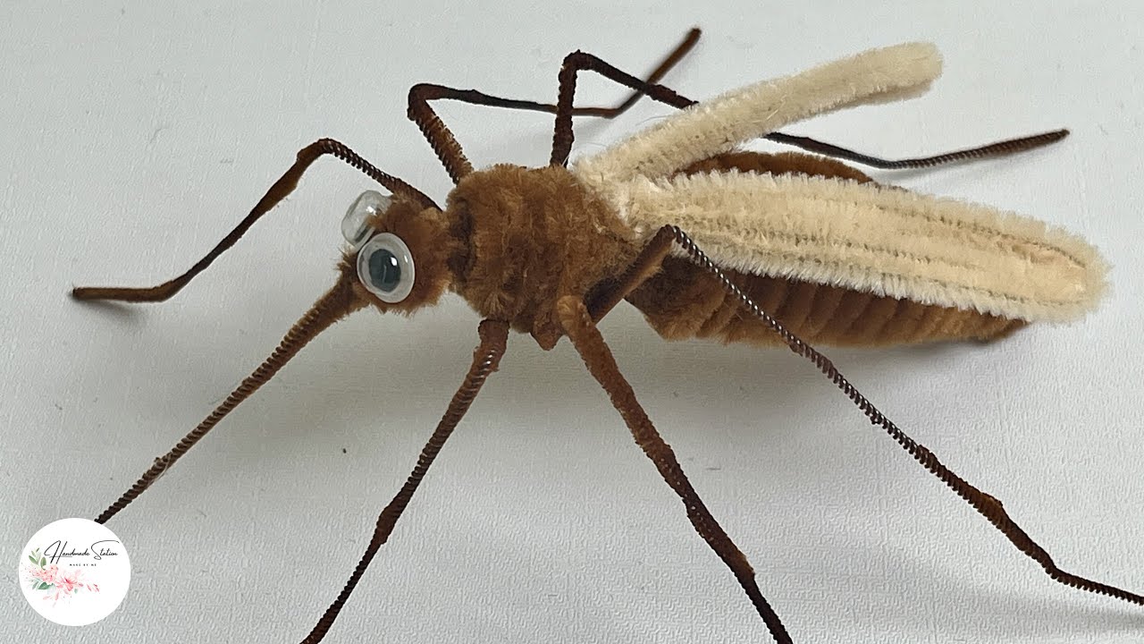 Tutorial DIY Animals - How to make Mosquito with Pipe cleaners #hmstation