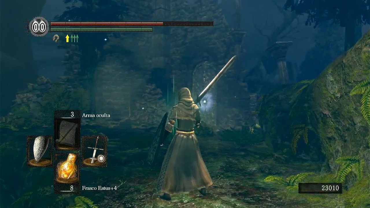 Como farmear almas al principio del dark souls, en el jardin tenebroso...