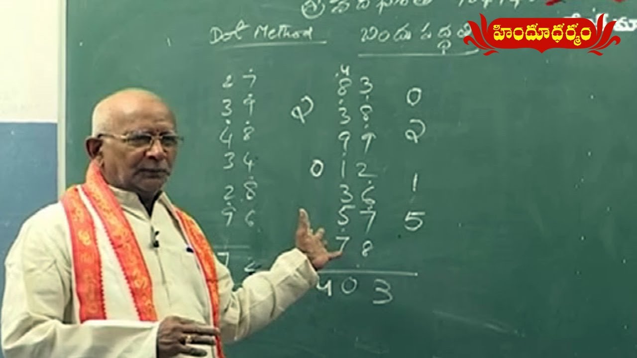 Dot Method | Vedic Maths by Dr Remella Avadhanulu #4 | Hindu Dharmam