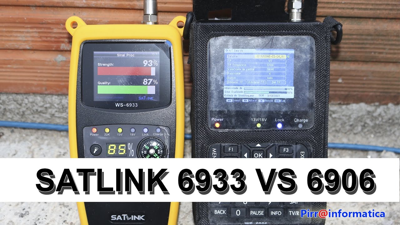 Sensibilidade do Satlink 6933 vs satlink 6906 Exclusivo!