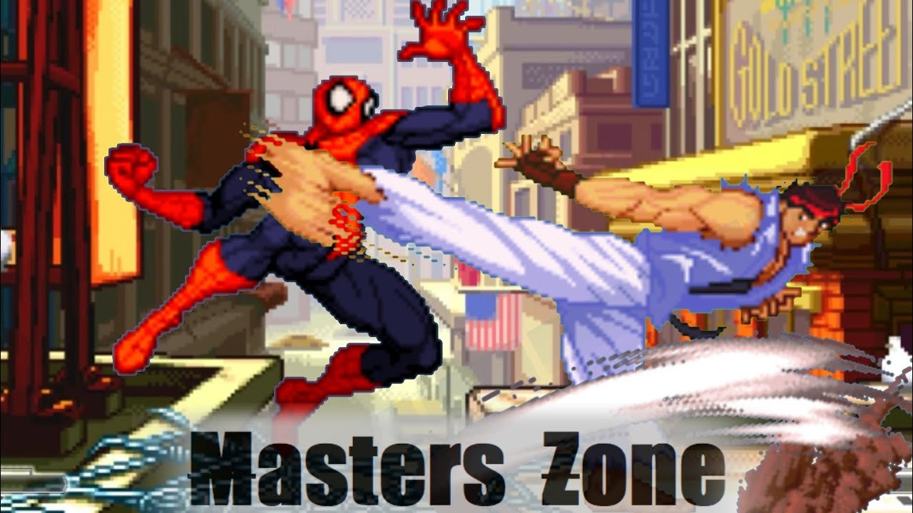 Spiderman VS Shin Ryu - Death Battle & Who is winner! | KOF Mugen | Free Download Game |Masters Zone