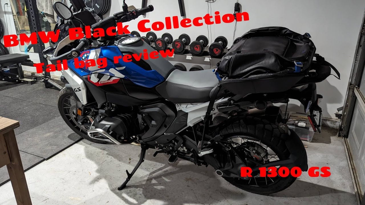 BMW black collection large 50L-60L tail bag review