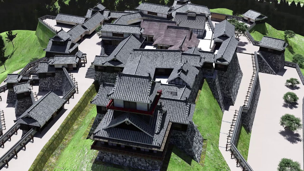 【奈良県宇陀市】宇陀松山城跡主要部復元CG（天守郭監修：奈良大学　千田嘉博氏）
