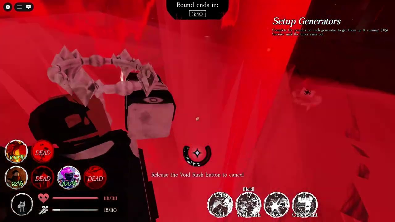 My noli gameplay in Forsaken