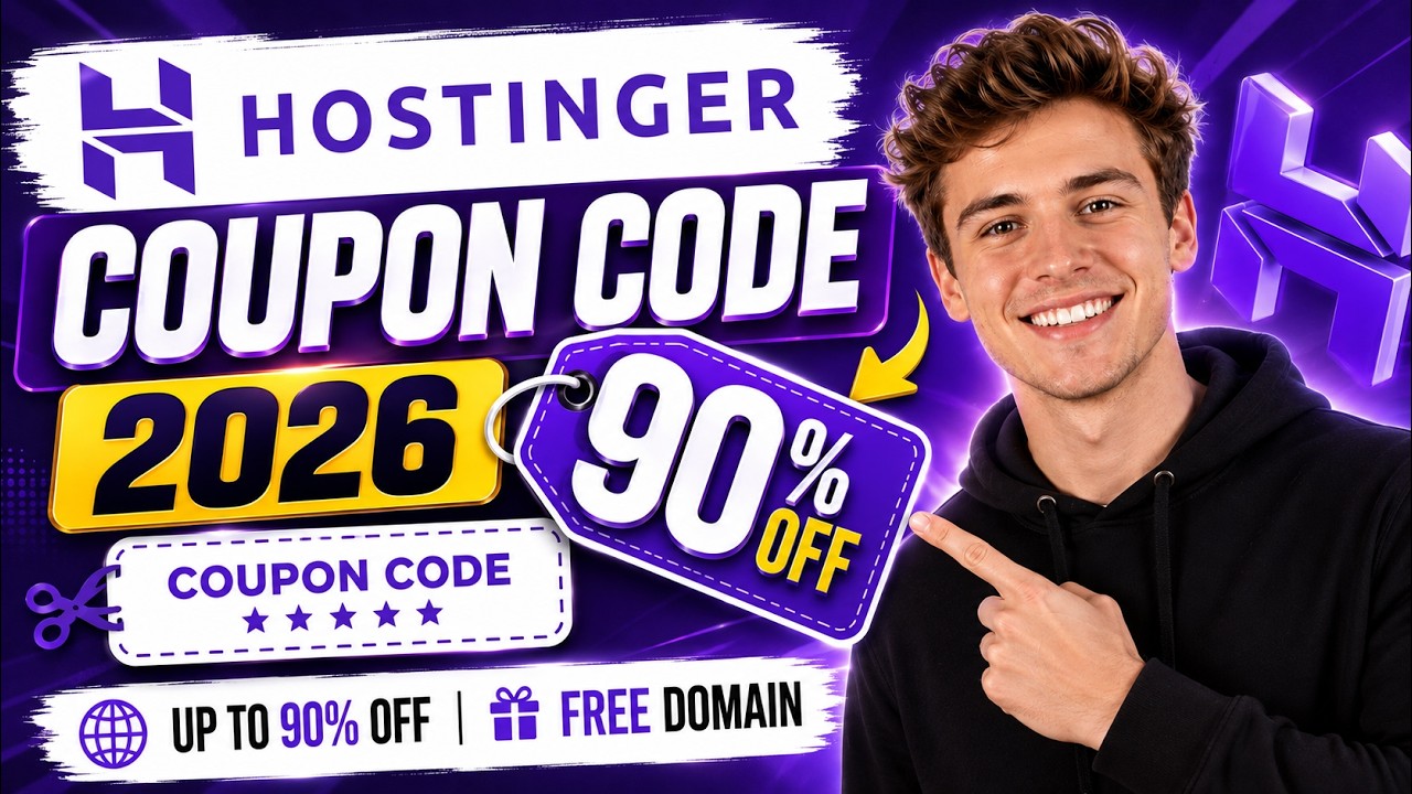 Hostinger Coupon Code 2026 &ndash; Get Up to 90% OFF + Free Domain 🔥