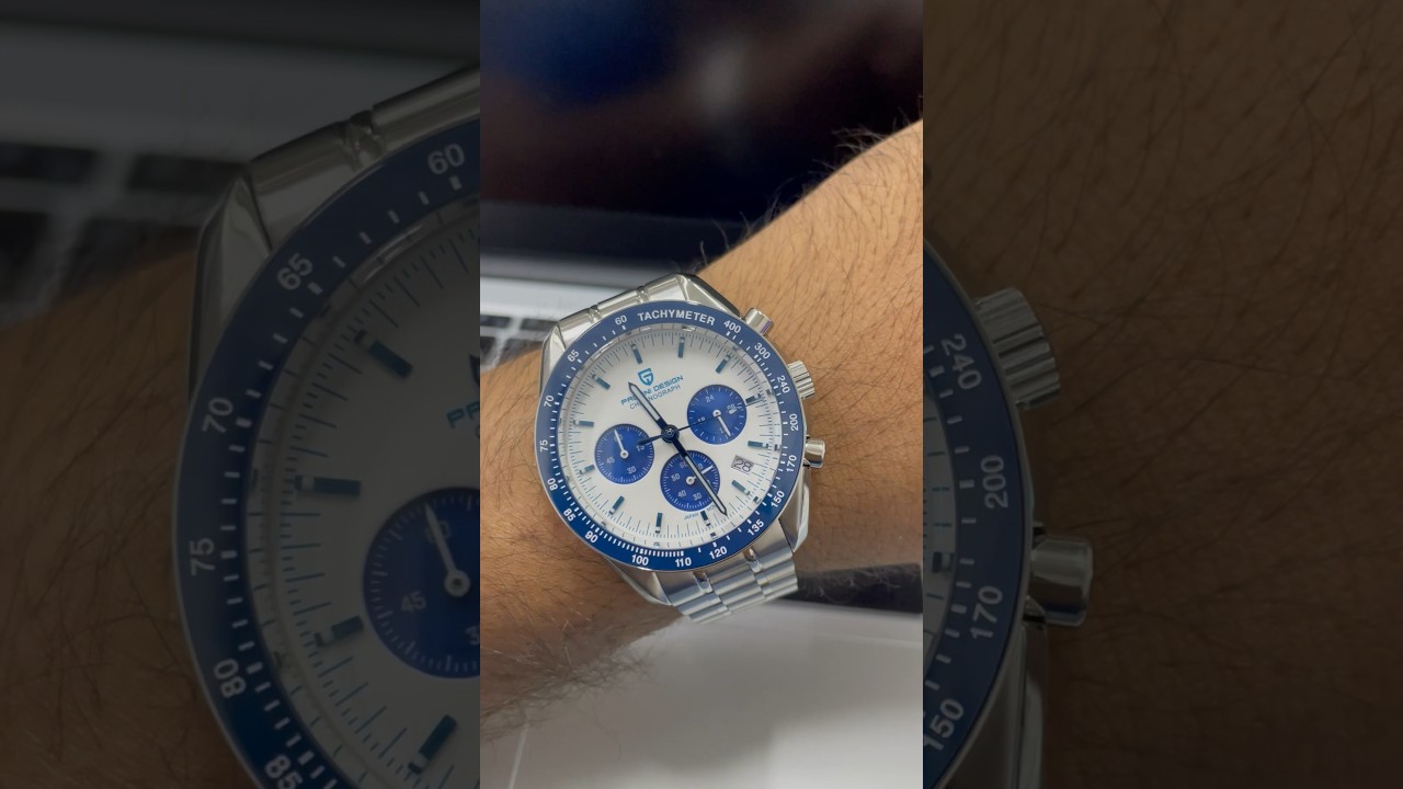 Pagani design PD1701 Omega speedmaster Silver Snoopy Homage. Sieko VK63 Chronograph movement #rolex