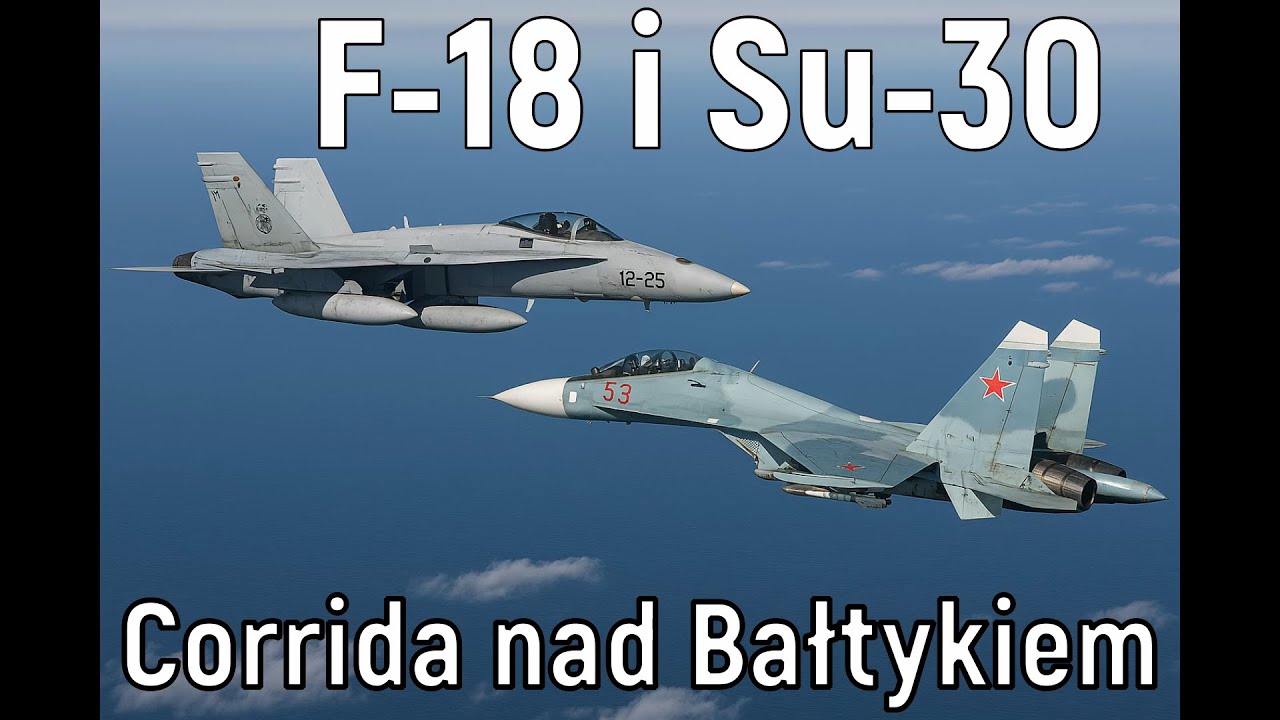F-18 i Su-30 Corrida nad Bałtykiem