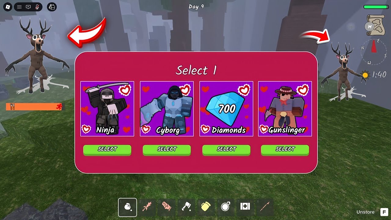 100 Days SOLO NPC UPDATE in 99 Night in The Forest! | New Update