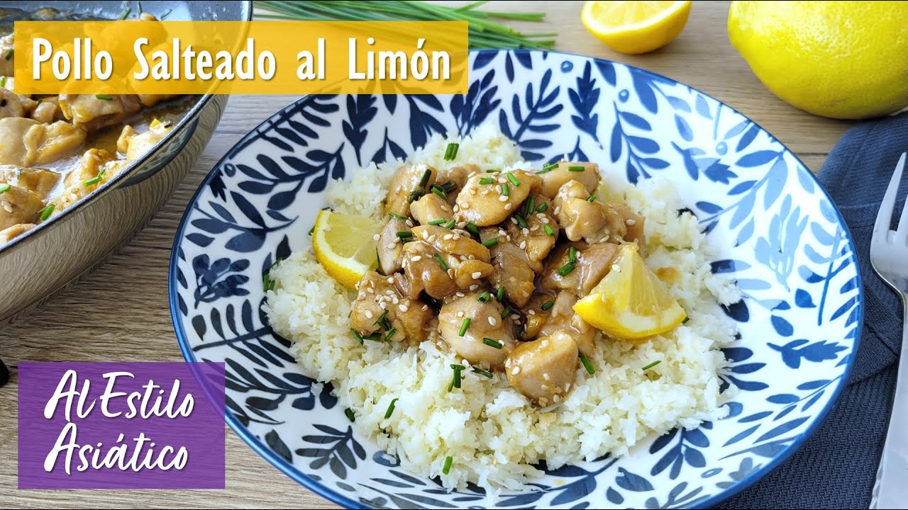 Pollo Salteado al Limón (Estilo Asiático)