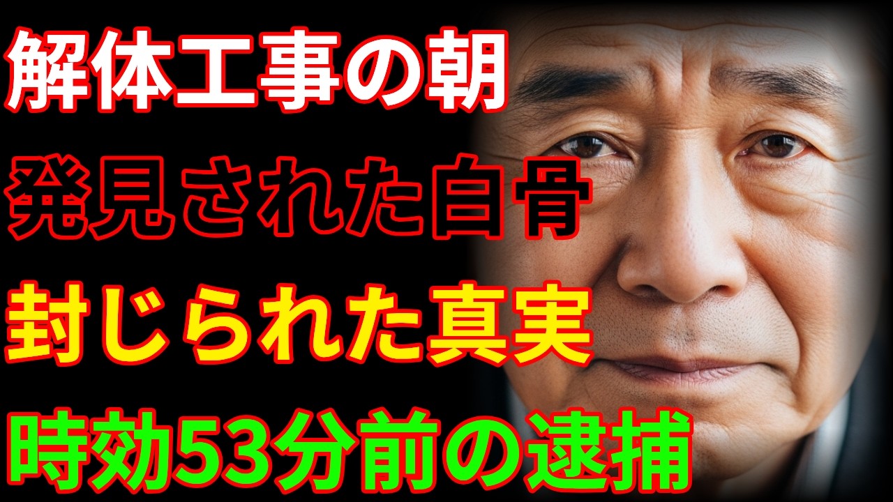 取り壊される廃校で白骨が見つかった…時効前日、一人の老刑事が動いた
