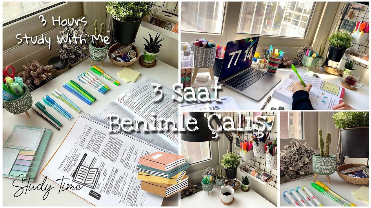 Benimle 3 Saat Ders Çalış 📚🤓 | TUS Günlükleri 1 | 90dk-10dk mola-80dk