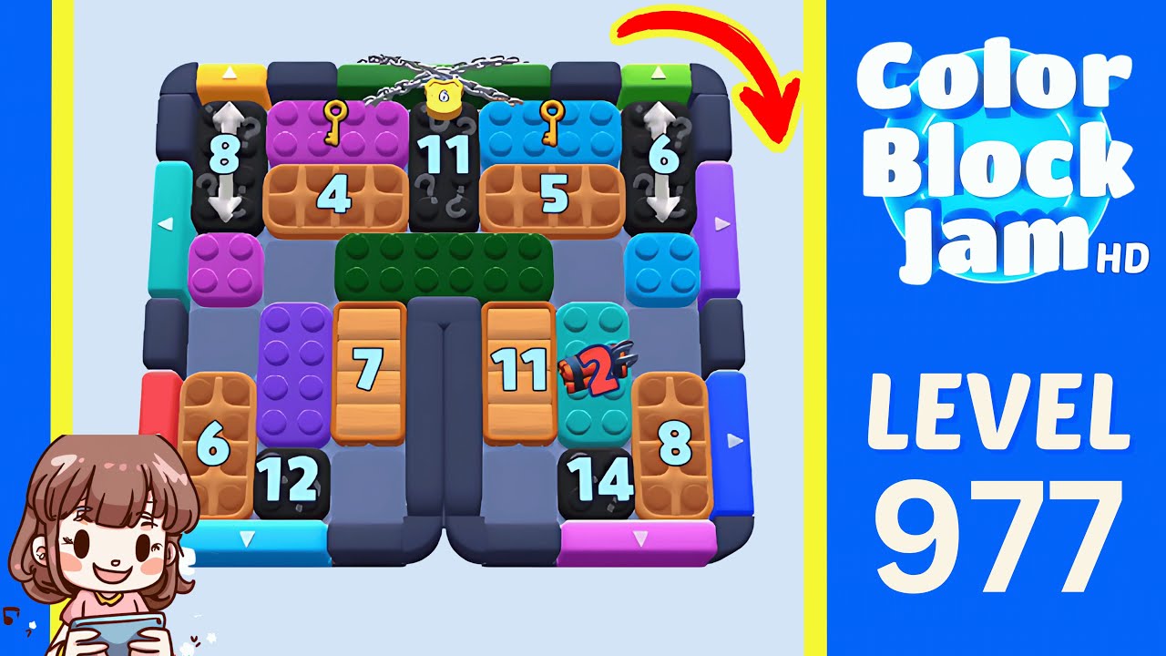 Color Block Jam Level 977 Solution Walkthrough