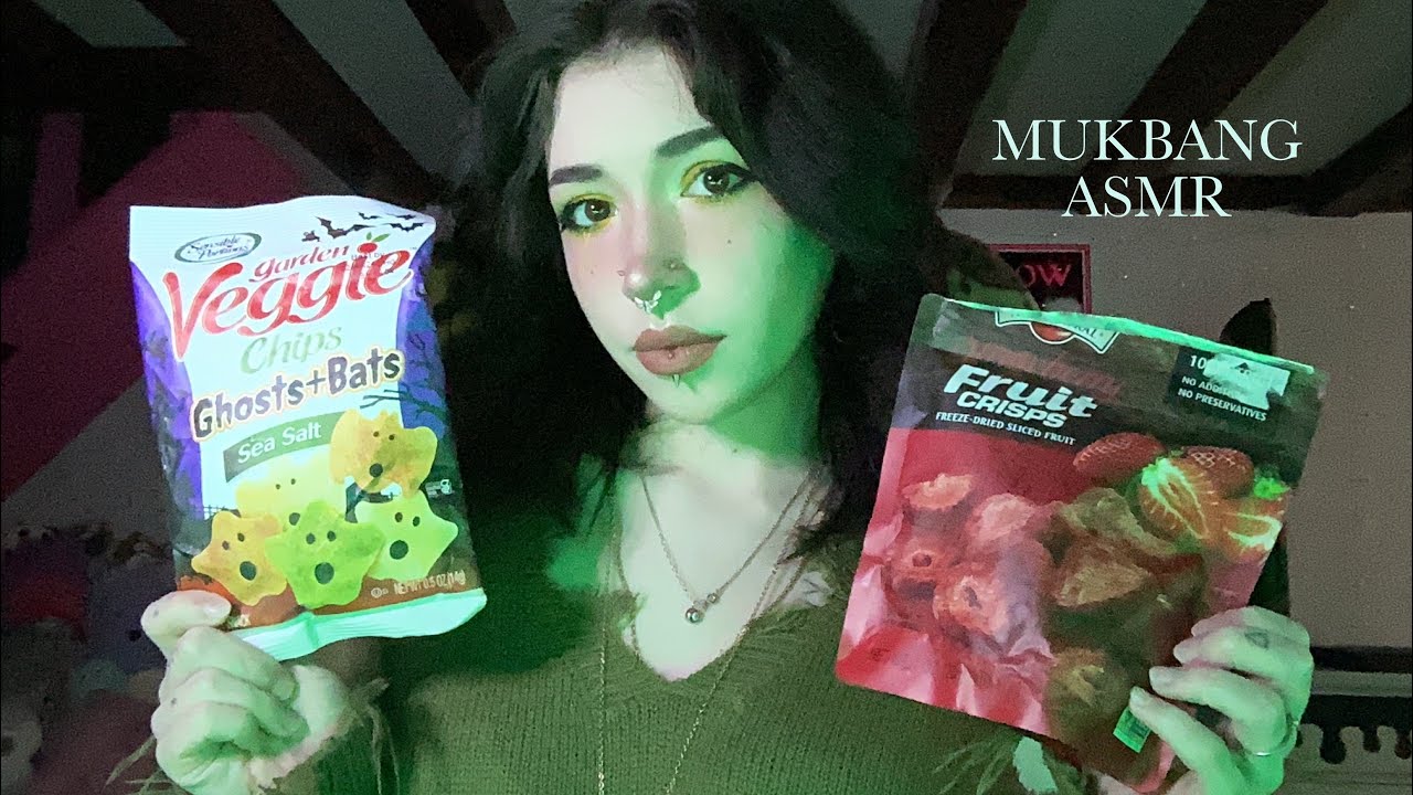 Dried Fruit & Chips Mukbang ASMR | Eating Sounds, Whispering, Crinkle Sounds