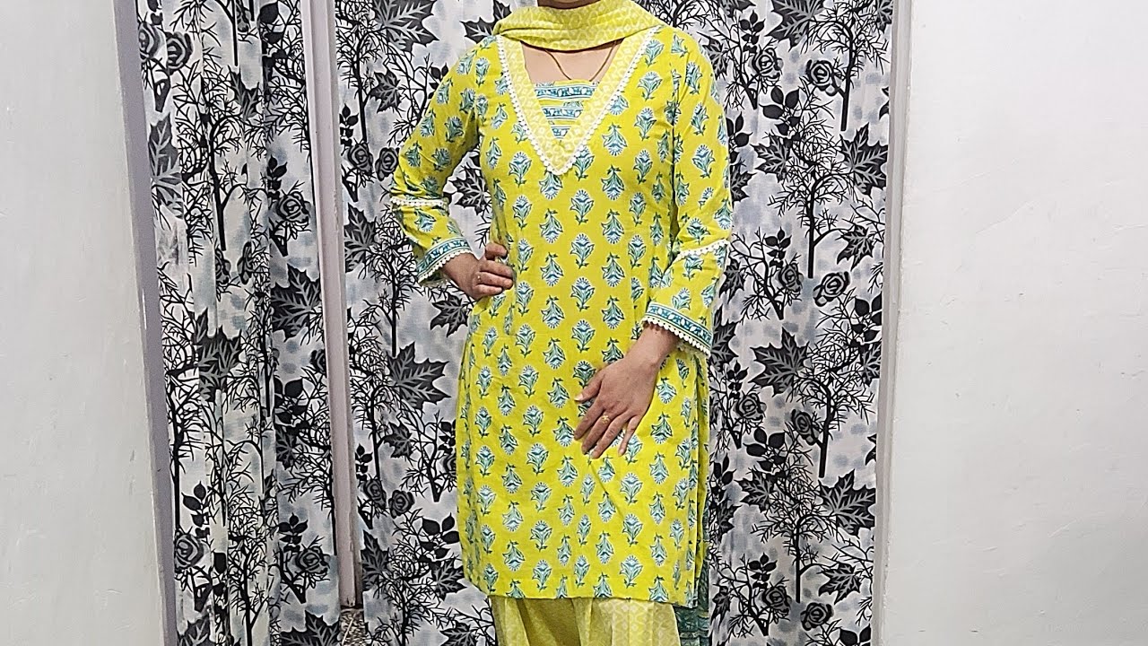 Short kurti cutting and stitching in hindi// Farsi salwaar k upper banaye short kurti