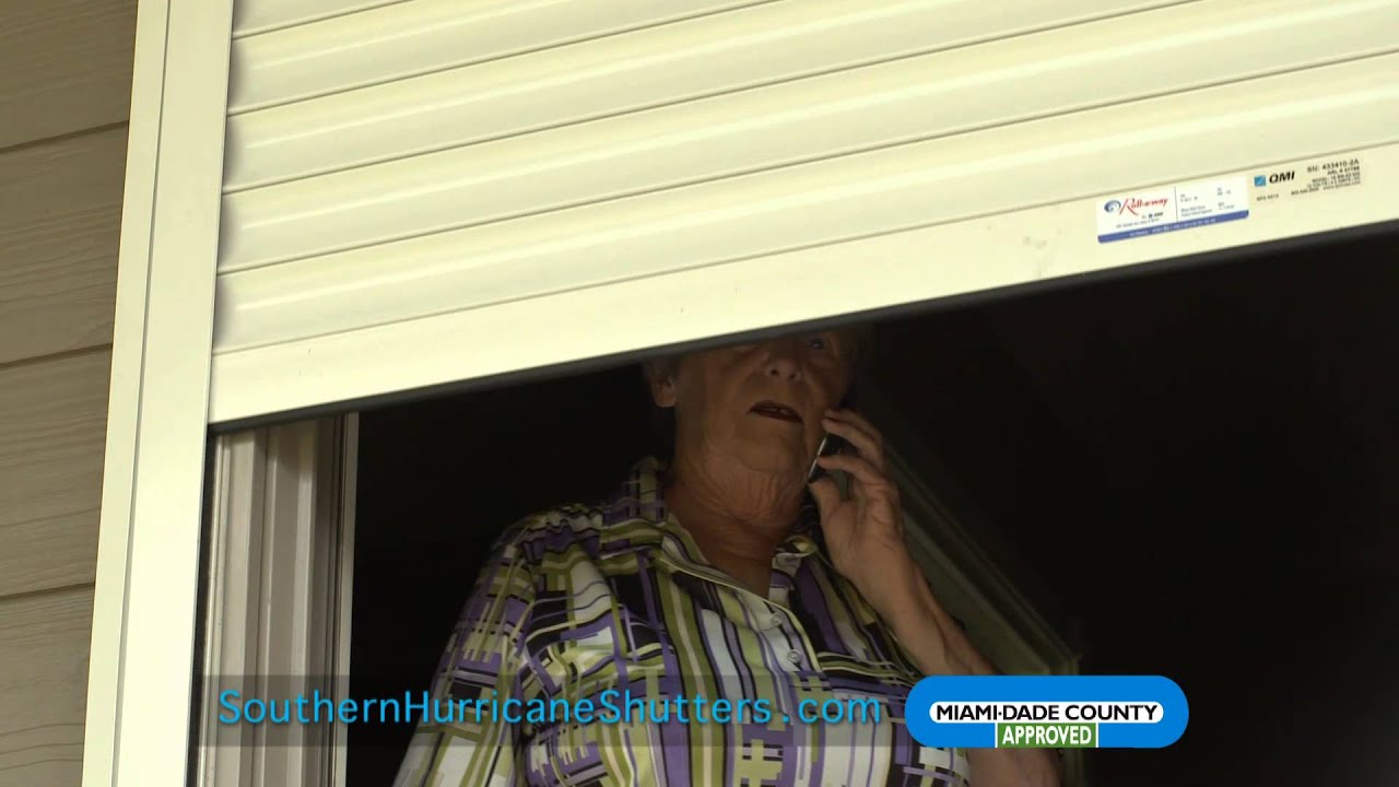 Battery Operated EZ Drive Roll Down Shutters 15 - Southern Hurricane Shutters