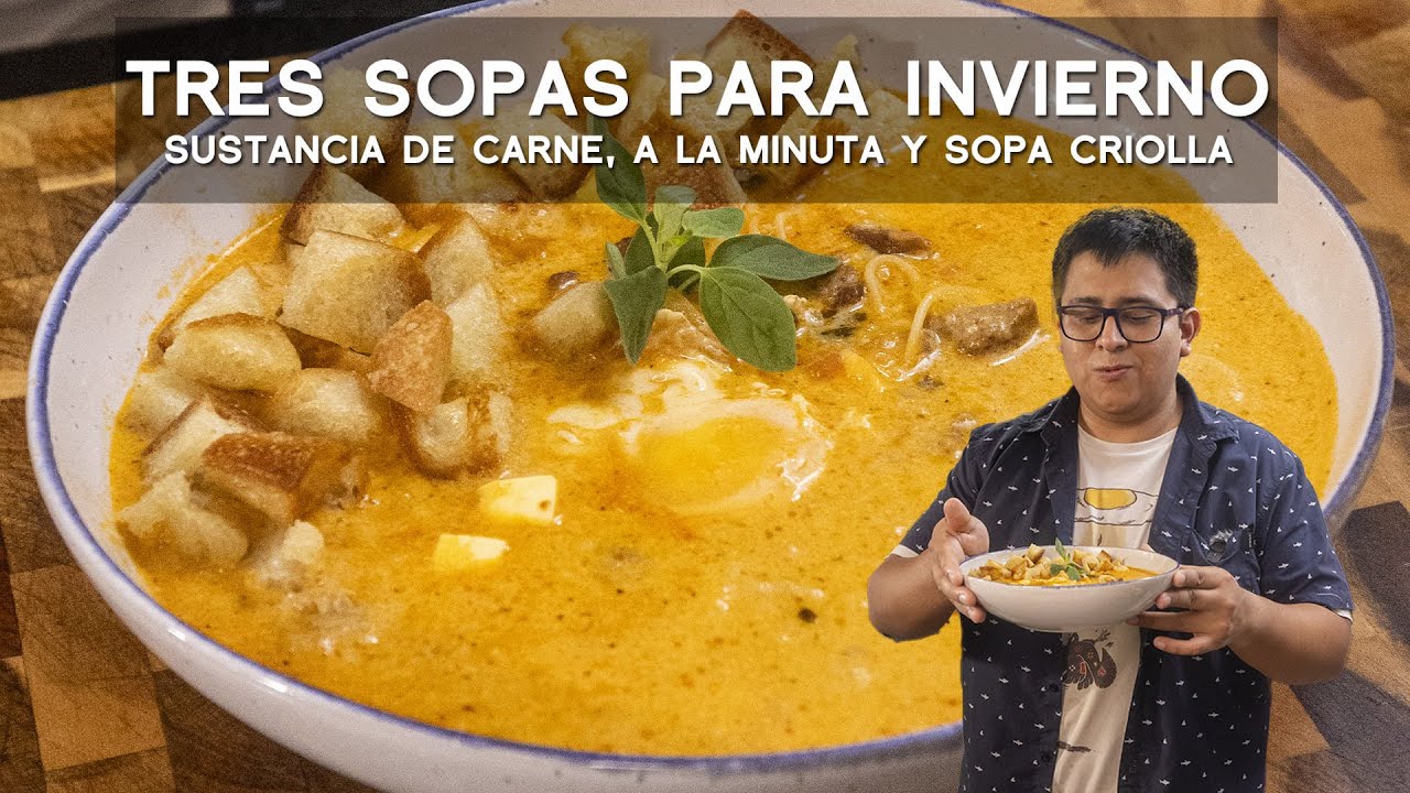 COMO HACER SUSTANCIA DE CARNE , SOPA A LA MINUTA Y SOPA CRIOLLA | ALEXANDER QUESQUÉN