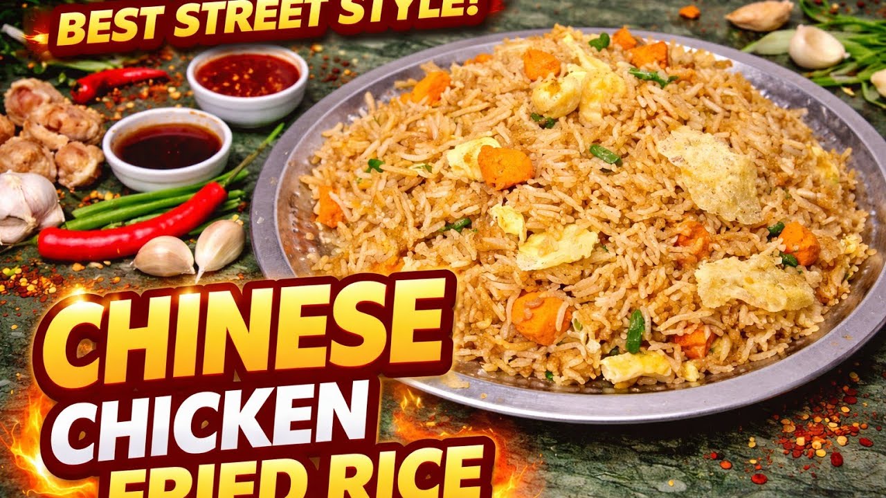 Chicken chinese fried Rice چکن چائنیز فرائیڈ رائس चिकन चाइनीज फ्राइड राइस (8/2/26sun3:54pm)