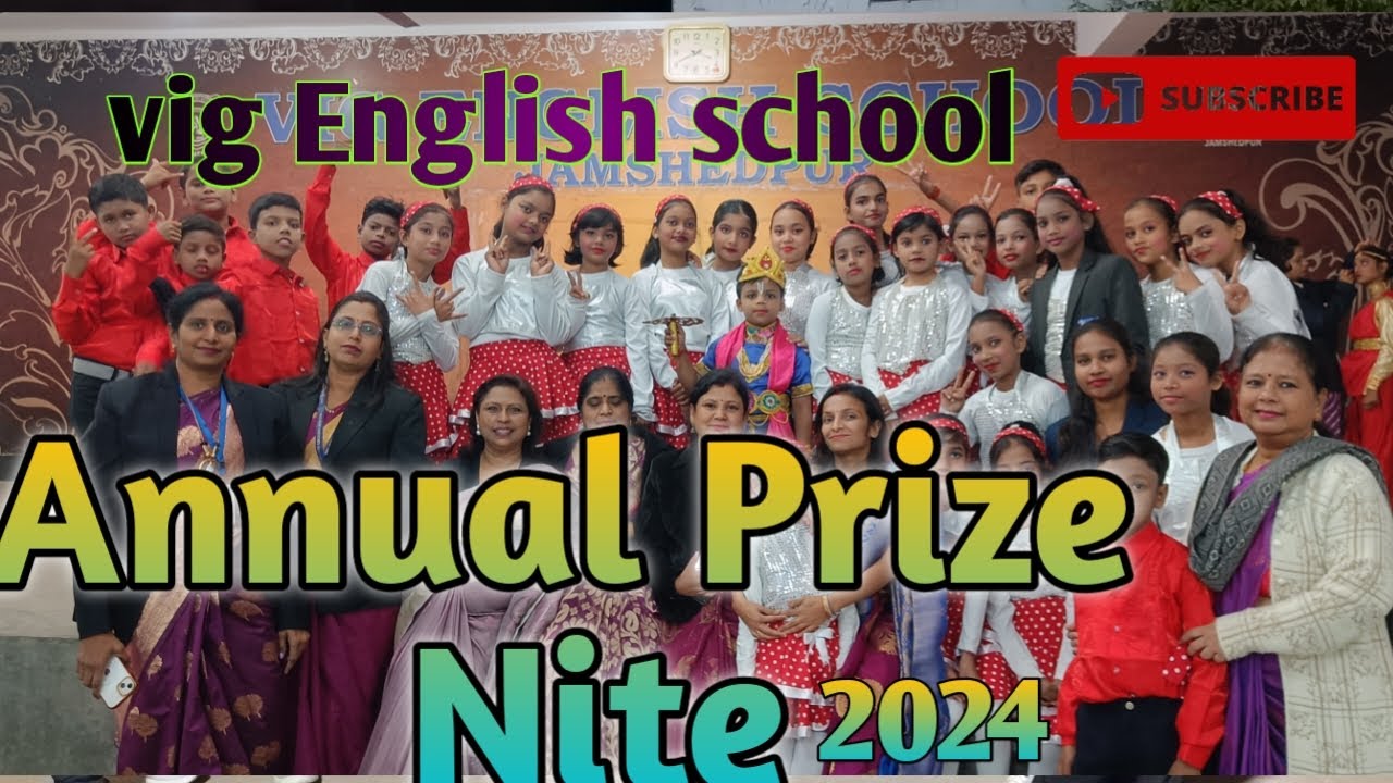 Annual Prize Nite 2024 Vig English School [ vlog ] #school #trending #jamshedpur