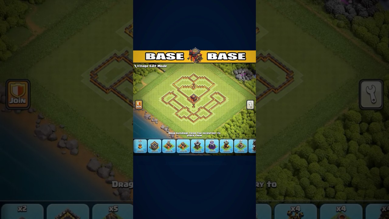 TH10 TROPHY BASE LAYOUT 2025!🏆 #th10base #th10trophybase