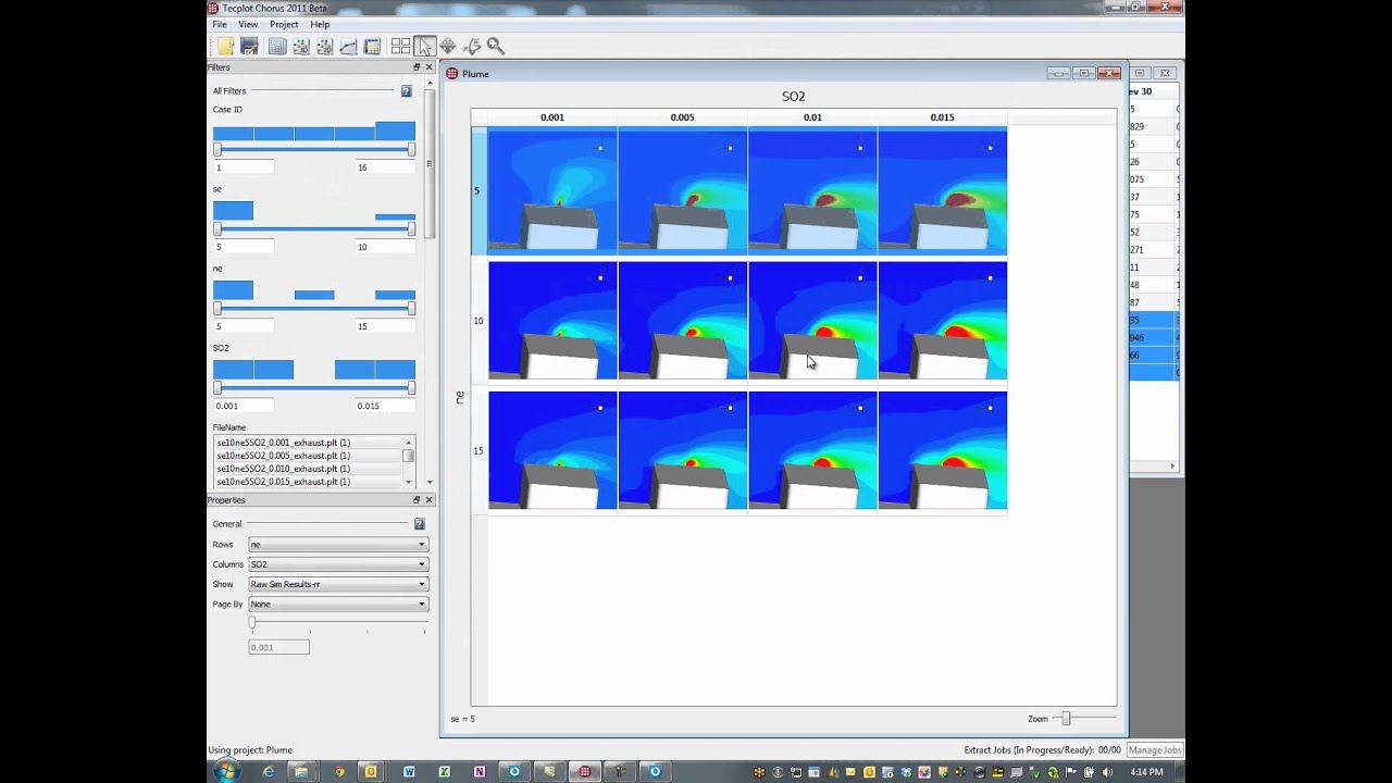 Tecplot Chorus Simulation Example: SO2 Concentration