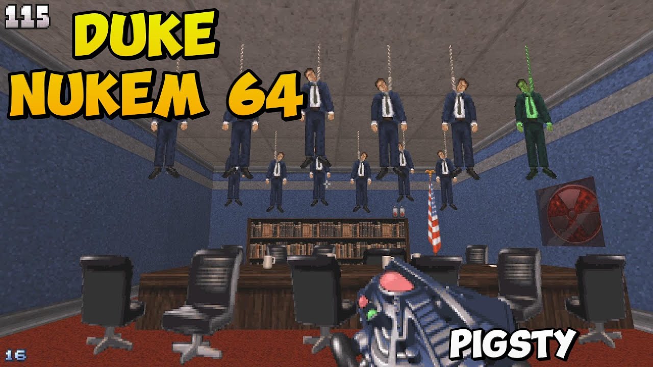 Duke Nukem 64 PC Port- Pigsty All Secrets