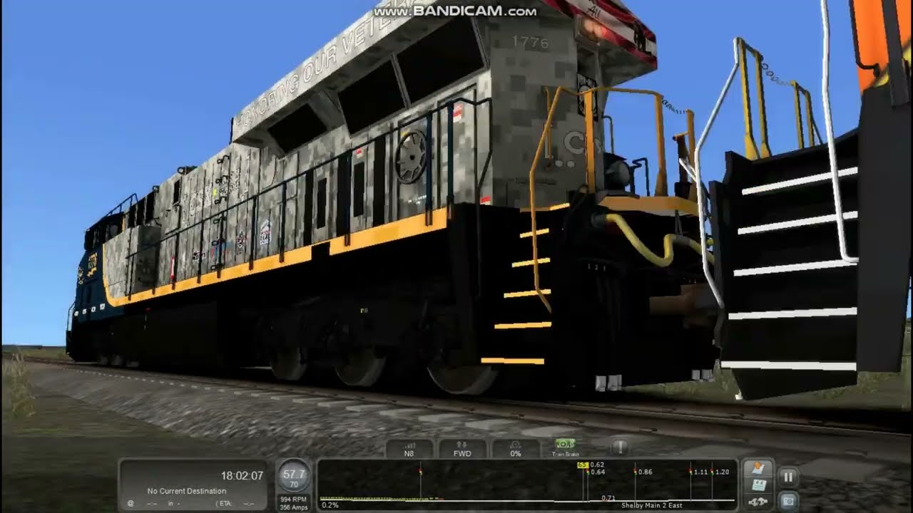 Train Sim Classic: 2 CSXT Leads On Marias Pass!