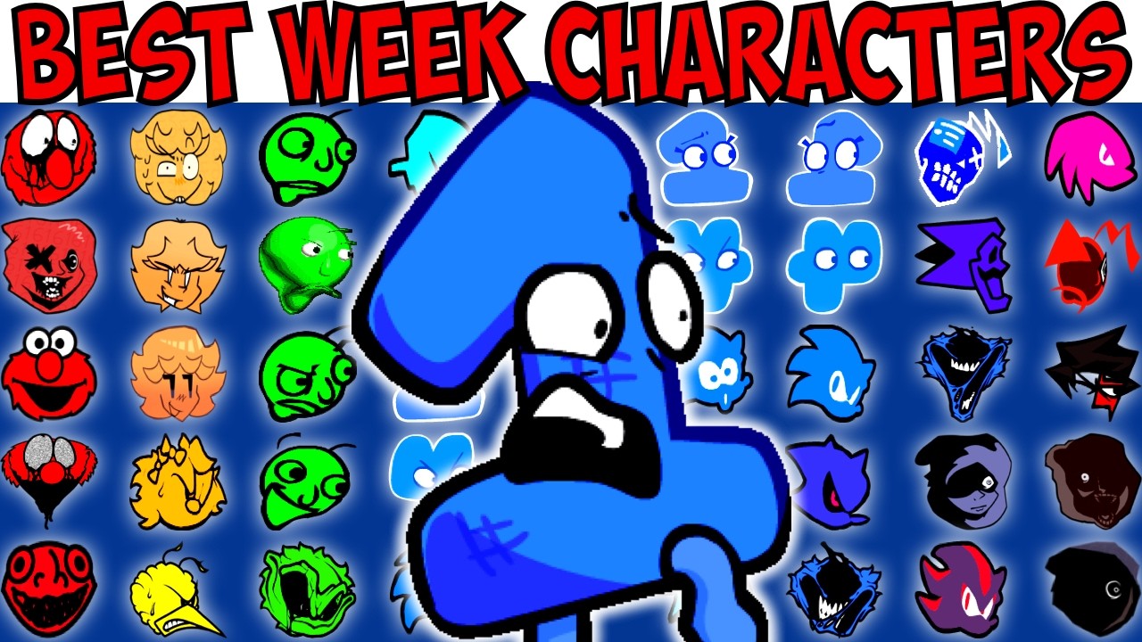 ALL BEST WEEK CHARACTERS | FNF Character Test | Gameplay VS Playground