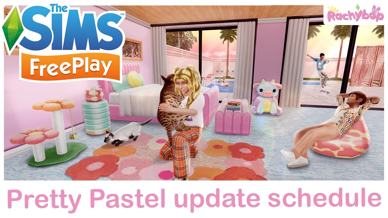 The Sims Freeplay Pretty Pastel update schedule [Oct-Nov 2023]