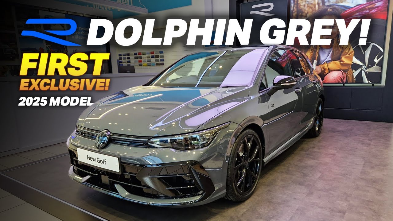MK8.5 Facelift VW Golf R Black Edition Dolphin Grey Metallic | 4K