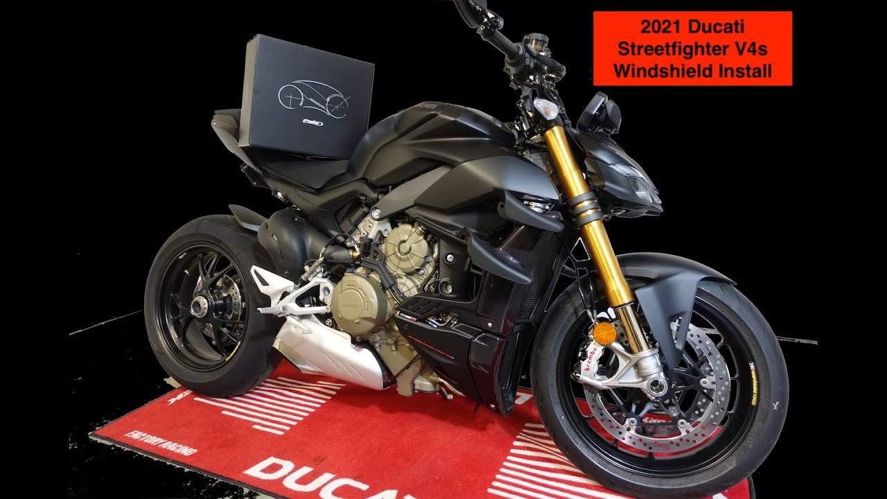 I installed  a Puig windshield on my Ducati Streetfighter V4s