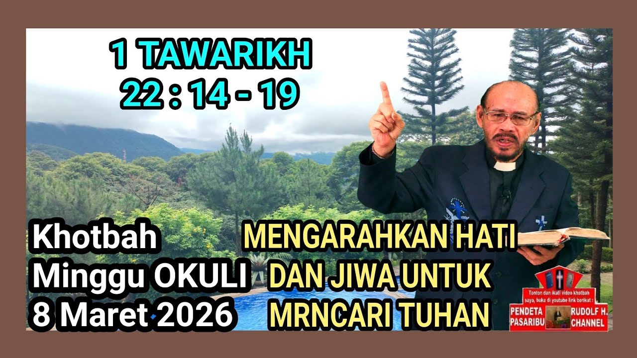 MENGARAHKAN HATI DAN JIWA UNTUK MENCARI TUHAN – 1 Tawarikh 22:14-19