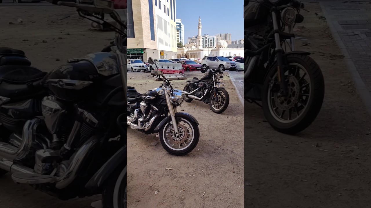 Нашёл крутые моты в ОАЭ! #мото #байк #харлей #motovlog