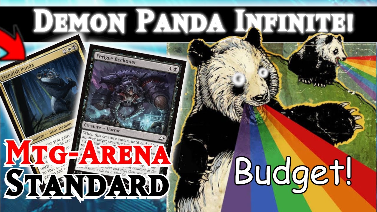 Infinite Combo with Zero Rares Dominates Ranked| Fiendish Panda Combo! | Standard | MTG Arena