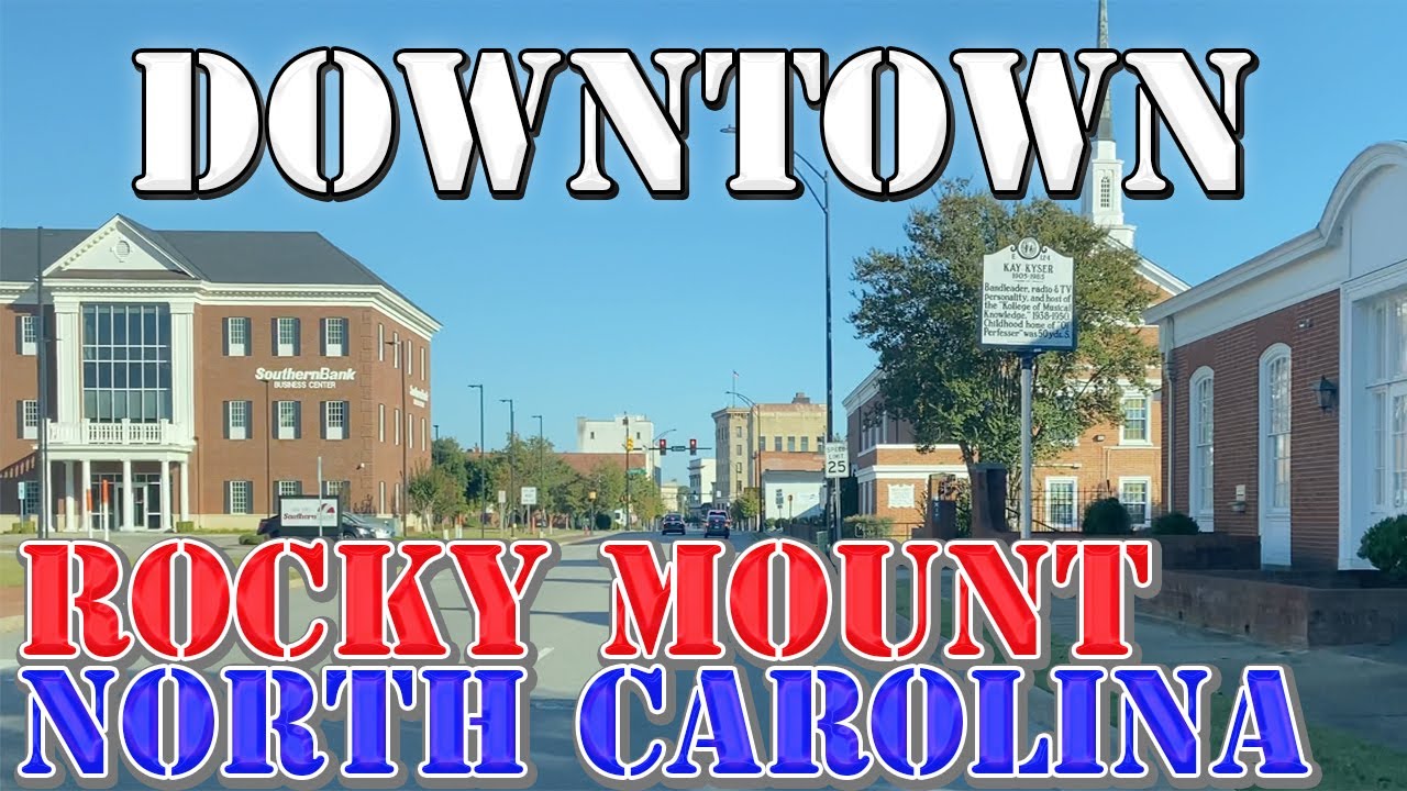 Rocky Mount - North Carolina - 4K Downtown Drive