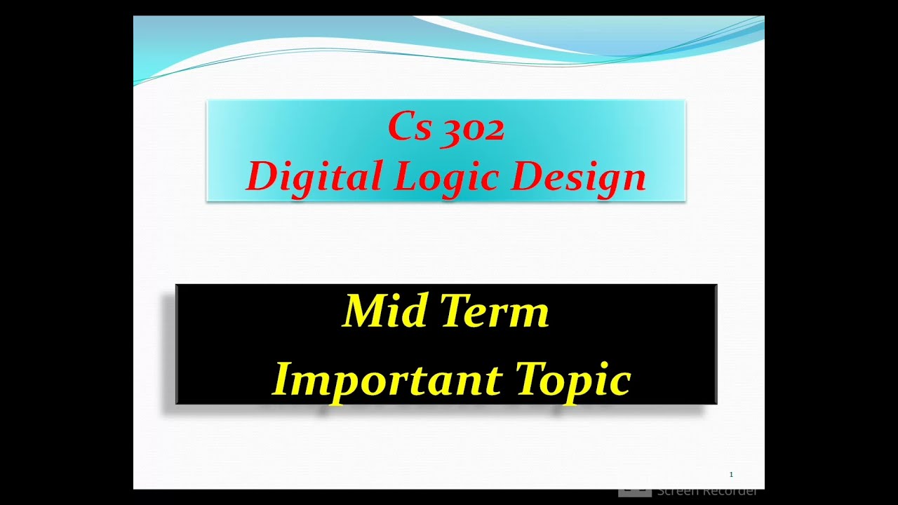 Cs 302 Most Important Topic / Mid term Preparation / Mid term Important Topic