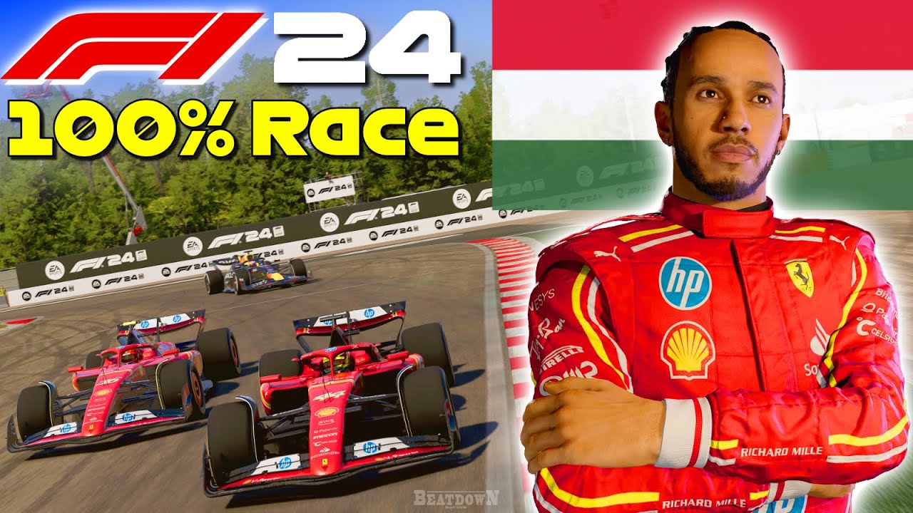 F1 24 - Hamilton Goes To Ferrari #12: 100% Race Hungary