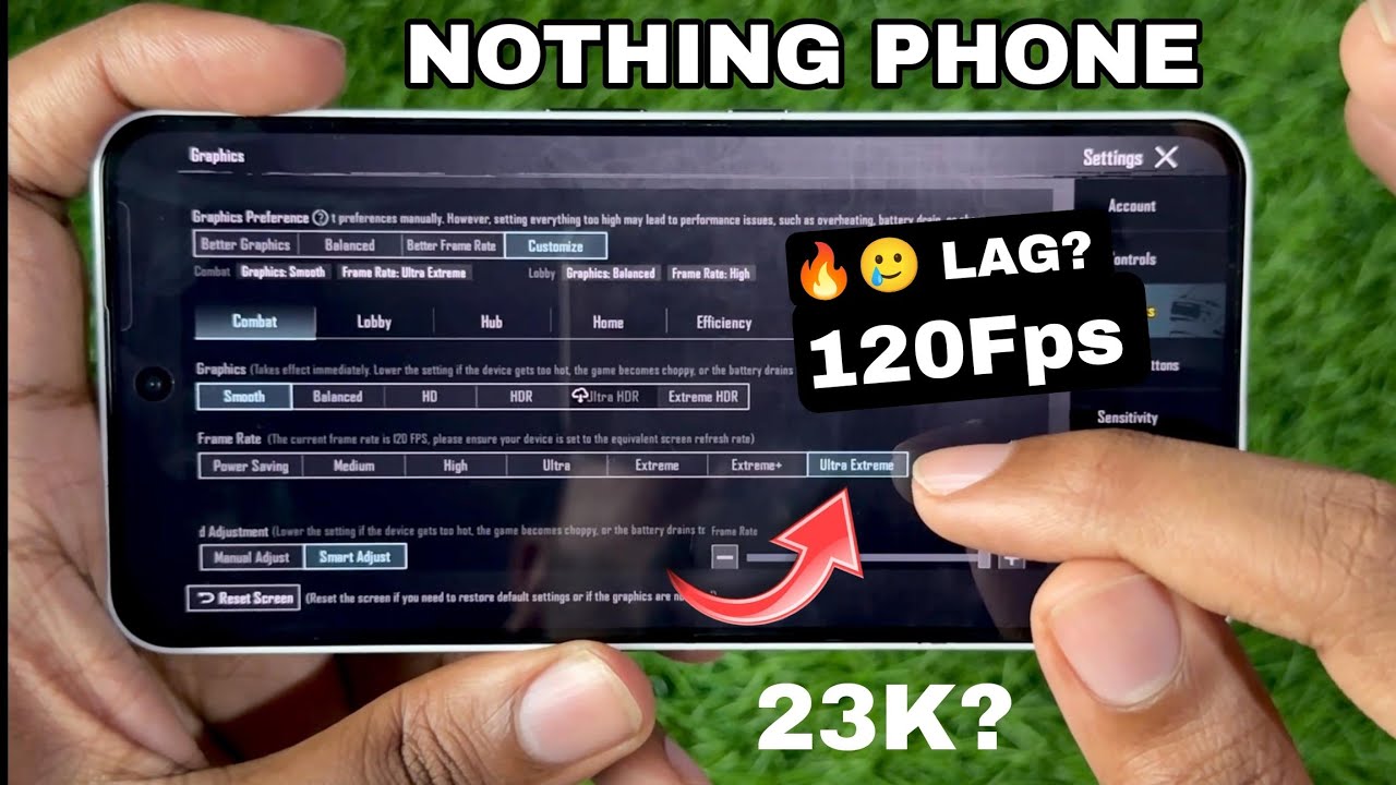 Nothing 3a PUBG TEST GAME | NOTHING PHONE 3a BGMI TEST 120FPS😍🔥