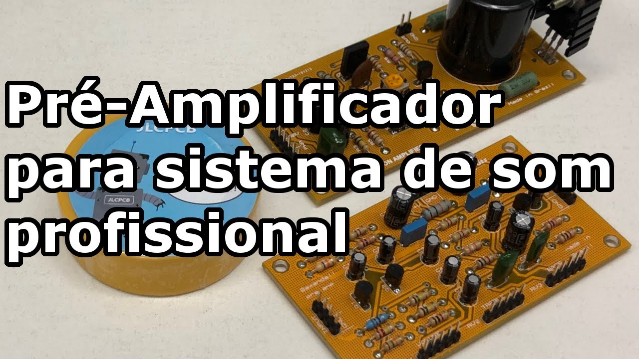 PCB DE PRÉ AMPLIFICADOR PARA SISTEMA DE SOM PROFISSIONAL!