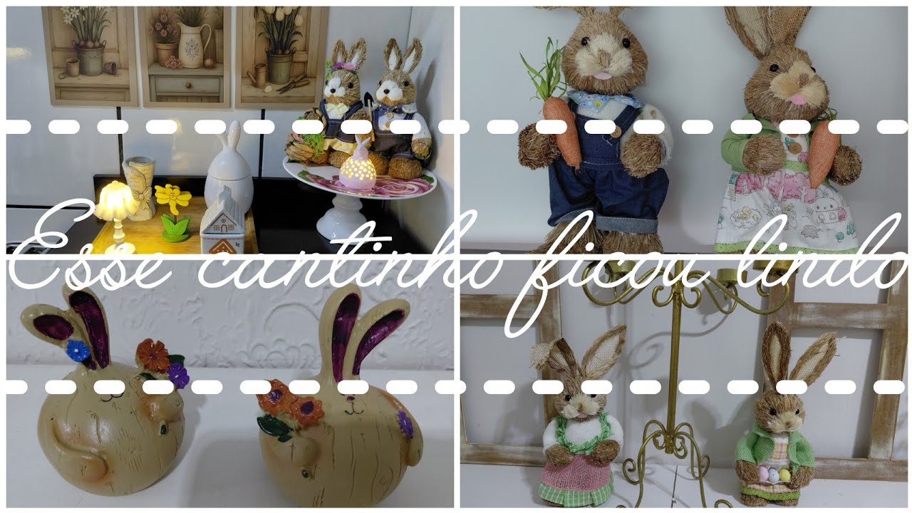 Decorando a sala e a cozinha para Páscoa 